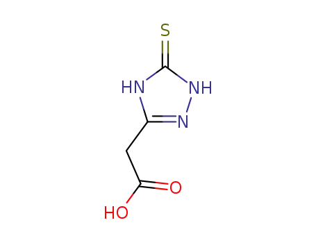 Molecular Structure of 57658-74-9 (1H-1,2,4-Triazole-3-acetic acid, 2,5-dihydro-5-thioxo-)