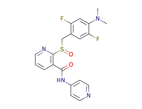 3-Pyridinecarboxamide,
2-[[[4-(dimethylamino)-2,5-difluorophenyl]methyl]sulfinyl]-N-4-pyridinyl-