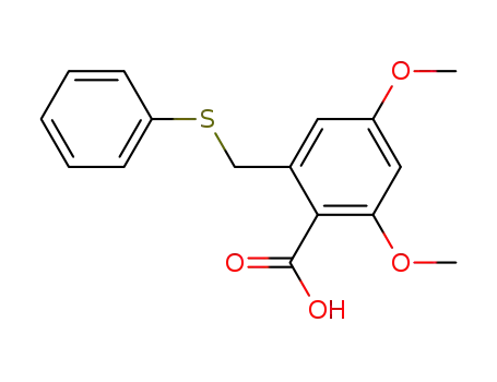 2,4-Dimethoxy-6-[(phenylsulfanyl)methyl]benzoic acid