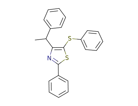 4-(1-phenylethyl)-2-phenyl-5-(phenylsulfanyl)-1,3-thiazole