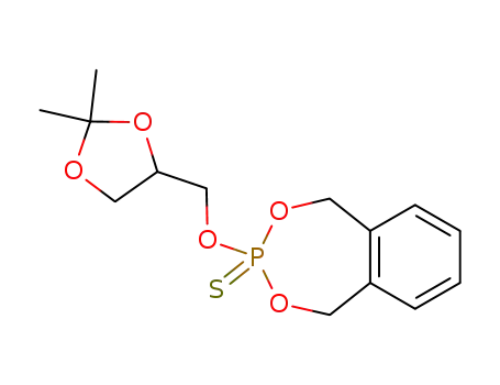 Molecular Structure of 184369-52-6 (2,4,3-Benzodioxaphosphepin,
3-[(2,2-dimethyl-1,3-dioxolan-4-yl)methoxy]-1,5-dihydro-, 3-sulfide)