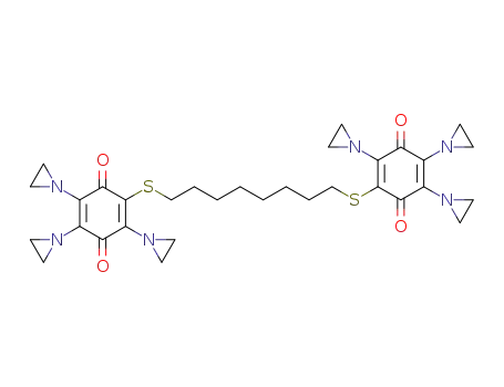 2,2'-[octane-1,8-diylbis(thio)]bis[3,5,6-tris(aziridin-1-yl)benzo-1,4-quinone]