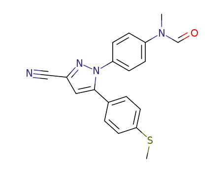 N-{4-[3-Cyano-5-(4-methylsulfanyl-phenyl)-pyrazol-1-yl]-phenyl}-N-methyl-formamide