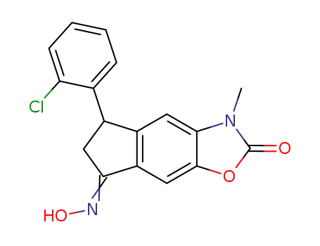 5-(2-Chloro-phenyl)-3-methyl-5,6-dihydro-3H-indeno[5,6-d]oxazole-2,7-dione 7-oxime