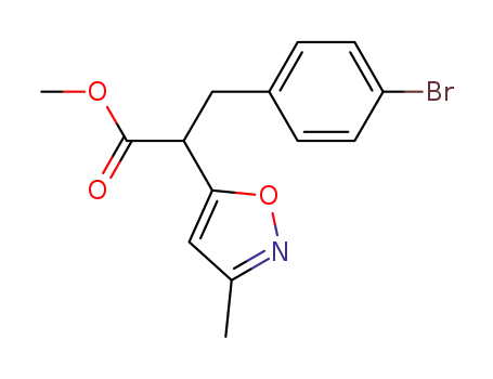 3-(4-bromo-phenyl)-2-(3-methyl-isoxazol-5-yl)-propionic acid methyl ester
