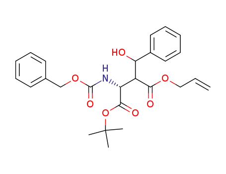 D-Aspartic acid, 3-(hydroxyphenylmethyl)-N-[(phenylmethoxy)carbonyl]-,
1-(1,1-dimethylethyl) 4-(2-propenyl) ester