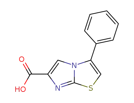 Molecular Structure of 173605-64-6 (3-PHENYLIMIDAZO[2,1-B]THIAZOLE-6-CARBOXYLIC ACID)