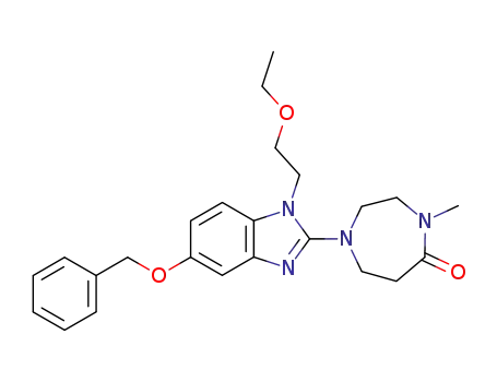1-(2-ethoxyethyl)-2-(hexahydro-4-methyl-5-oxo-1H-1,4-diazepin-1-yl)-5-phenylmethoxy-1H-benzimidazole
