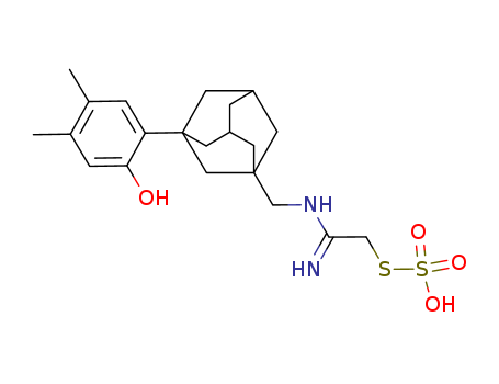 Thiosulfuric acid,S-[2-[[[3-(2-hydroxy-4,5-dimethylphenyl)tricyclo[3.3.1.13,7]dec-1-yl]methyl]amino]-2-iminoethyl]ester