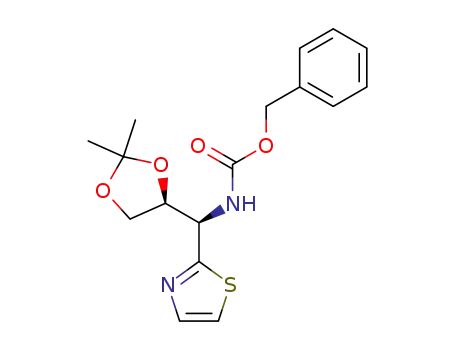 1-(Benzyloxycarbonylamino)-1-deoxy-2,3-O-isopropylidene-1-(2-thiazolyl)-D-erythro-triitol