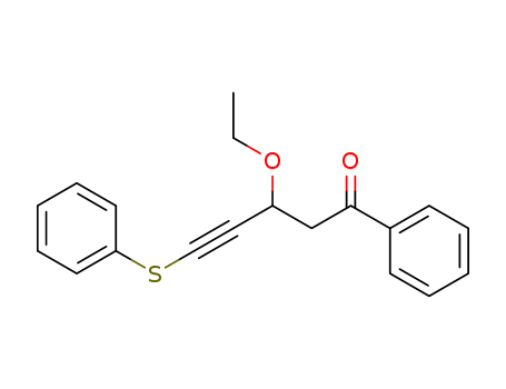 4-Pentyn-1-one, 3-ethoxy-1-phenyl-5-(phenylthio)-