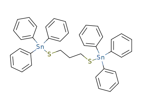 (C<sub>6</sub>H<sub>5</sub>)3SnS(CH<sub>2</sub>)3SSn(C<sub>6</sub>H<sub>5</sub>)3