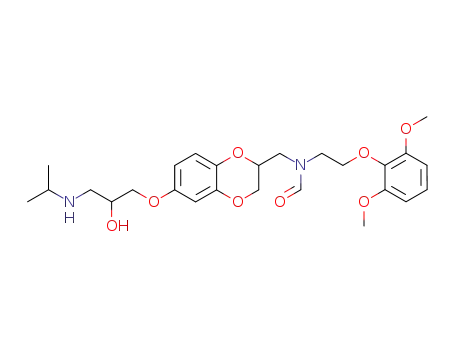 N-[2-(2,6-Dimethoxy-phenoxy)-ethyl]-N-[6-(2-hydroxy-3-isopropylamino-propoxy)-2,3-dihydro-benzo[1,4]dioxin-2-ylmethyl]-formamide