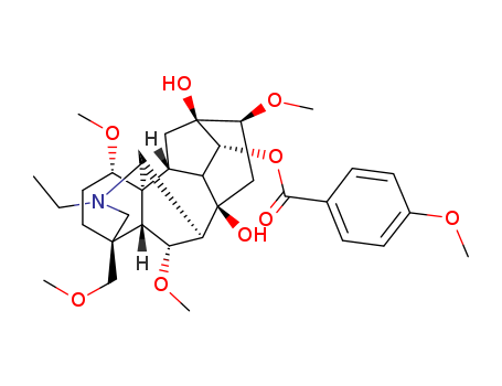 20-ethyl-8,13-dihydroxy-1,6,16-trimethoxy-4-(methoxymethyl)aconitan-14-yl 4-methoxybenzoate