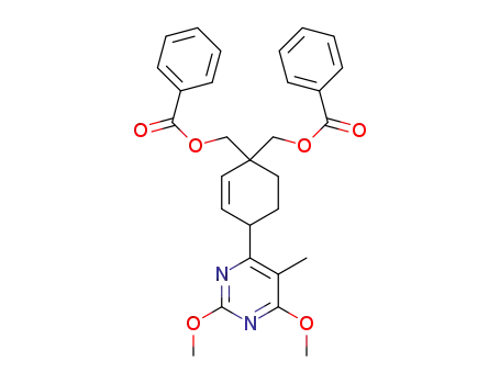 [4-(2,6-dimethoxy-5-methylpyrimidin-4-yl)cyclohex-2-ene-1,1-diyl]bis(methylene) dibenzoate