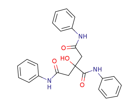 Molecular Structure of 859822-36-9 (2-hydroxy-propane-1,2,3-tricarboxylic acid trianilide)