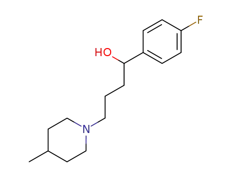 Molecular Structure of 68883-08-9 (1-Piperidinebutanol, a-(4-fluorophenyl)-4-methyl-)