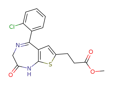 7-(2-Carbomethoxyethyl)-5-(2-chlorophenyl)-thieno-1,4-diazepin-2-one