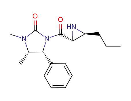 (4R,5S)-1,5-Dimethyl-4-phenyl-3-((2R,3S)-3-propyl-aziridine-2-carbonyl)-imidazolidin-2-one