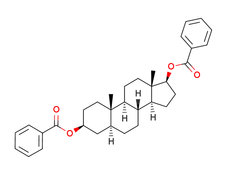 Molecular Structure of 96588-71-5 (3β,17β-bis-benzoyloxy-5α-androstane)