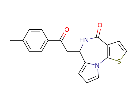 5,6-Dihydro-6-[2-(4-methylphenyl)-2-oxoethyl]-4H-pyrrolo[1,2-a]thieno[3,2-f][1,4]diazepin-4-one