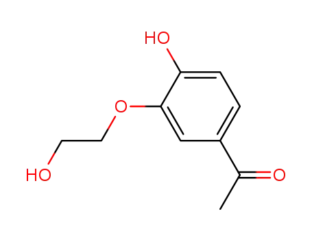 Molecular Structure of 63437-85-4 (Ethanone, 1-[4-hydroxy-3-(2-hydroxyethoxy)phenyl]-)