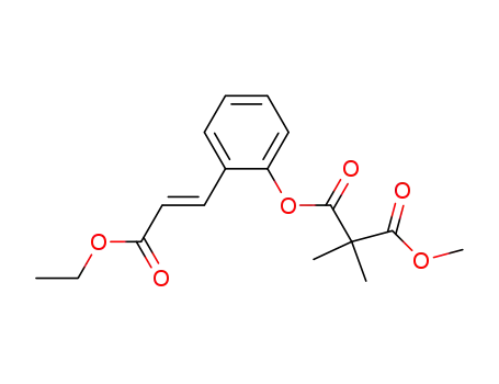 Propanedioic acid, dimethyl-, 2-(3-ethoxy-3-oxo-1-propenyl)phenyl
methyl ester, (E)-