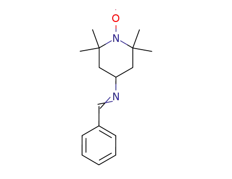 Molecular Structure of 80323-70-2 (4-Benzylideneamino-2,2,6,6-tetramethylpiperidine-1-oxyl)