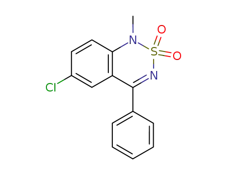 6-chloro-1-methyl-4-phenyl-1<i>H</i>-benzo[1,2,6]thiadiazine 2,2-dioxide