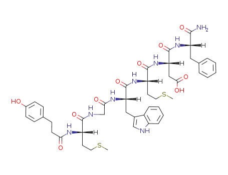 β-(4-hydroxyphenyl)propionyl-L-methionylglycyl-L-tryptophyl-L-methionyl-L-aspartyl-L-phenylalanine amide