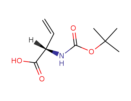 Molecular Structure of 91028-39-6 (3-Butenoic acid, 2-[[(1,1-dimethylethoxy)carbonyl]amino]-, (2S)-)