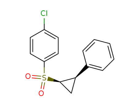 Benzene,1-chloro-4-[[(1R,2S)-2-phenylcyclopropyl]sulfonyl]-, rel- cas  21309-07-9