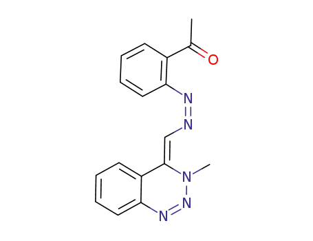 Ethanone,
1-[2-[[(3-methyl-1,2,3-benzotriazin-4(3H)-ylidene)methyl]azo]phenyl]-