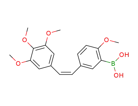 2-methoxy-5-[(Z)-2-(3,4,5-trimethoxyphenyl)vinyl]phenylboronic acid