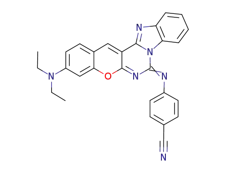 4-{[3-diethylamino]-7H-chromeno[2',3':4,5]pyrimido[1,6-a]benzimidazol-7-ylideneamino}benzonitrile