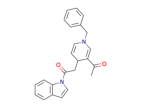 1H-Indole, 1-[[3-acetyl-1,4-dihydro-1-(phenylmethyl)-4-pyridinyl]acetyl]-