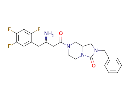 (2R)-4-oxo-4-[2-benzyl-hexahydro-3-oxoimidazo[1,5-a]pyrazin-7(8H)-yl]-1-(2,4,5-trifluorophenyl)butan-2-amine