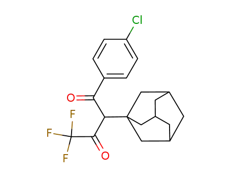 2-(1-adamantyl)-1-(4-chlorophenyl)-4,4,4-trifluorobutane-1,3-dione