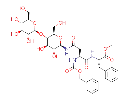 (Nα-benzyloxycarbonyl-Nγ-{4-(β-D-glucopyranosyl)-β-D-glucopyranosyl}-L-asparaginyl)-L-phenylalanine methyl ester