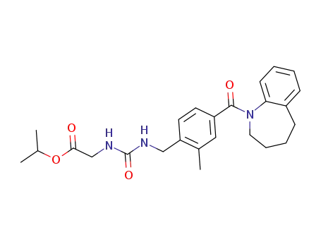 1-(4-[N-(2-iso-propyloxy-2-oxoethylcarbamoyl)aminomethyl]-3-methylbenzoyl)-2,3,4,5-tetrahydro-1H-1-benzazepine