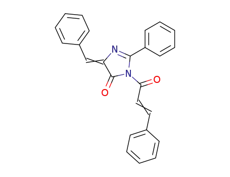 4H-Imidazol-4-one,
3,5-dihydro-3-(1-oxo-3-phenyl-2-propenyl)-2-phenyl-5-(phenylmethylene
)-