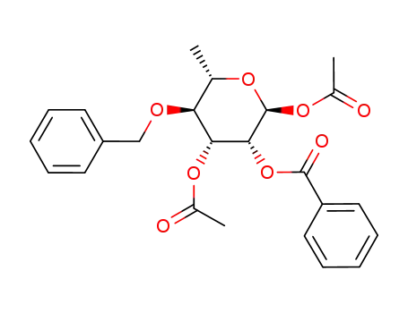 1,3-di-O-acetyl-2-O-benzoyl-4-O-benzyl-α-L-rhamnopyranose