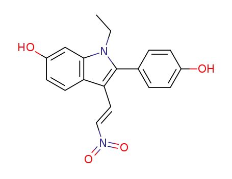 2-(1-Ethyl-6-hydroxy-2-(4-hydroxyphenyl)-indol-3-yl)-nitroethen