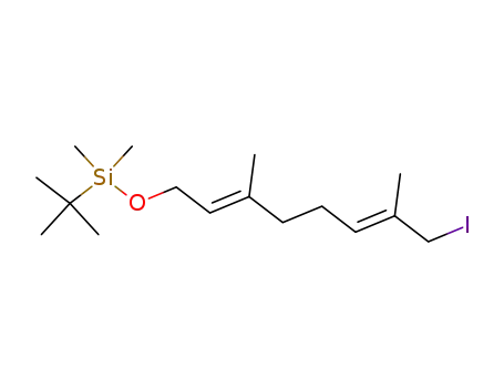 Silane,
(1,1-dimethylethyl)[(8-iodo-3,7-dimethyl-2,6-octadienyl)oxy]dimethyl-,
(E,E)-