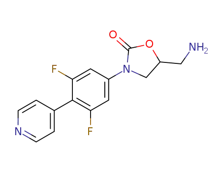 5-Aminomethyl-3-(3,5-difluoro-4-pyridin-4-yl-phenyl)-oxazolidin-2-one