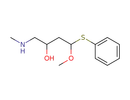 3-hydroxy-4-(methylamino)-1-methoxy-1-(phenylthio)butane