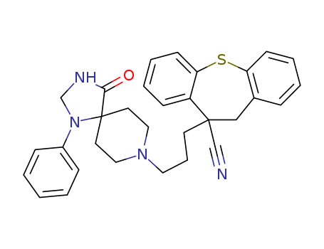 Dibenzo(b,f)thiepin-10-carbonitrile, 10,11-dihydro-10-(3-(4-oxo-1-phenyl-1,3,8-triazaspiro(4.5)dec-8-yl)propyl)-