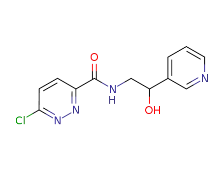 Molecular Structure of 1024604-99-6 (6-chloropyridazine-3-carboxylic acid (2-hydroxy-2-pyridine-3-ylethyl)amide)