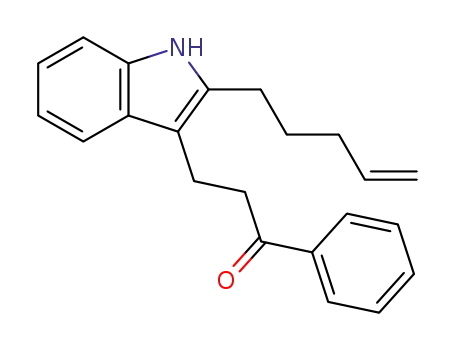 3-(2-(pent-4-enyl)-1H-indol-3-yl)-1-phenylpropan-1-one