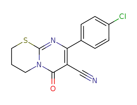 8-(4-chlorophenyl)-3,4-dihydro-6-oxo-5H-thiazolo<3,2-a>pyrimidine-7-carbonitrile